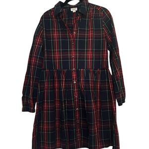 J Crew plaid dress